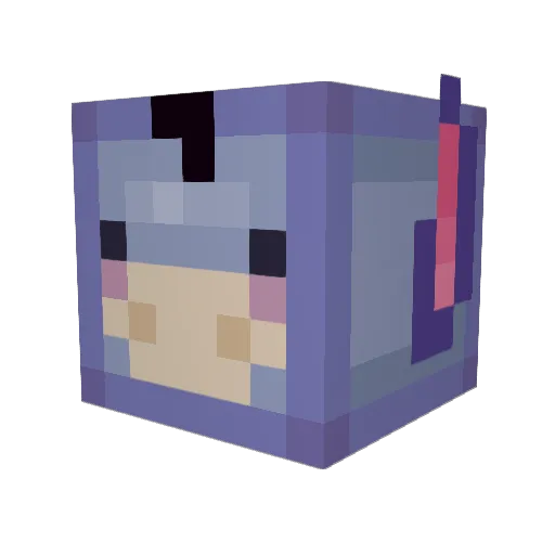 pothoning28 Minecraft avatar head, 3D render