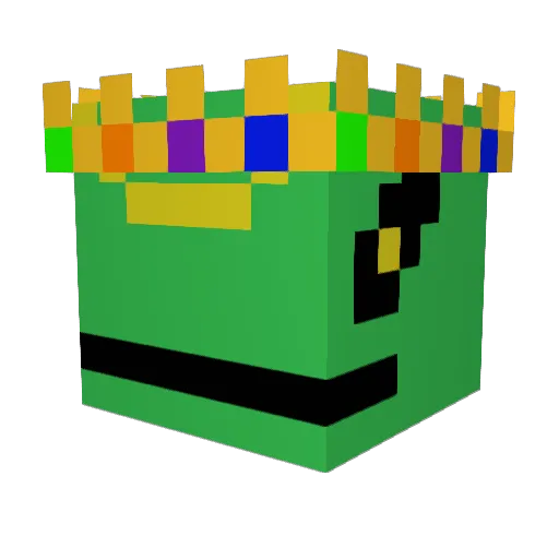 potiparon Minecraft avatar head, 3D render