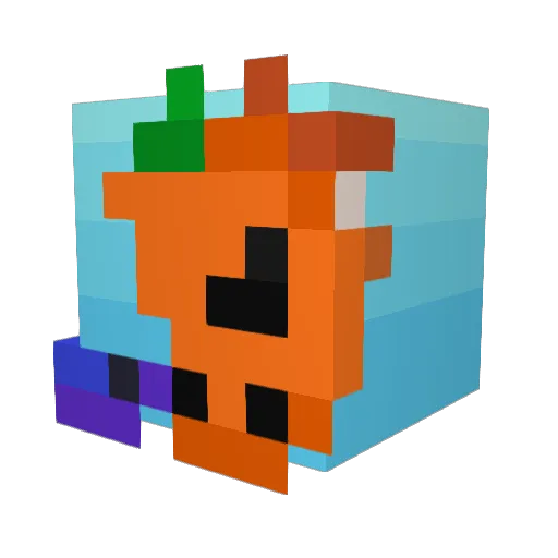 potkott Minecraft avatar head, 3D render