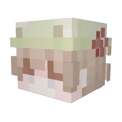 potnoodle897 Minecraft avatar head, 3D render