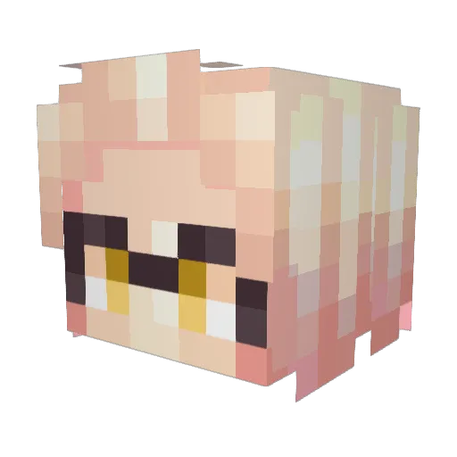 potof_830 Minecraft avatar head, 3D render