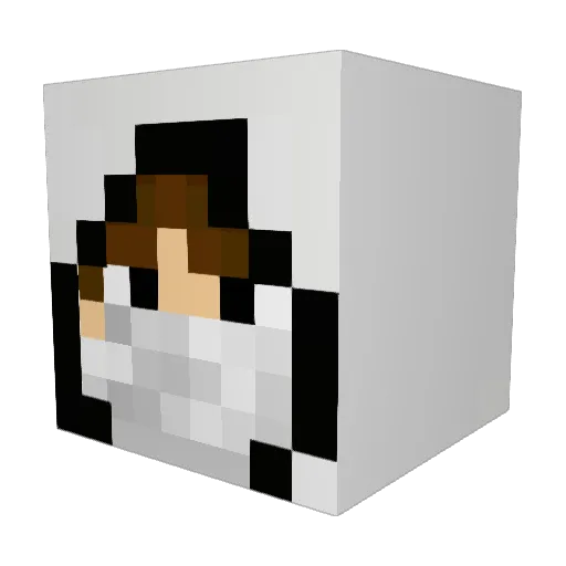 potog77 Minecraft avatar head, 3D render