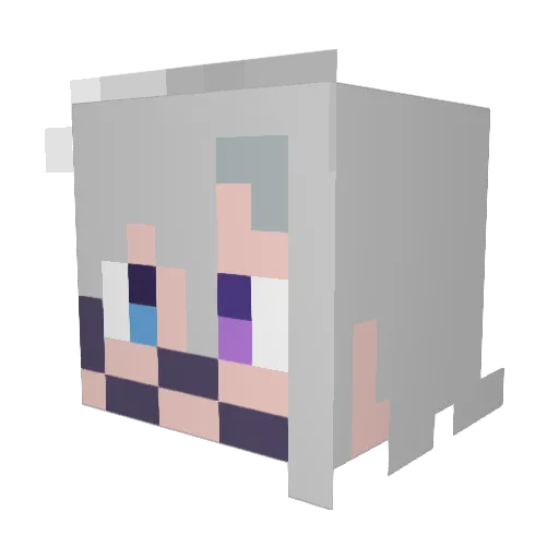 potorq_ Minecraft avatar head, 3D render