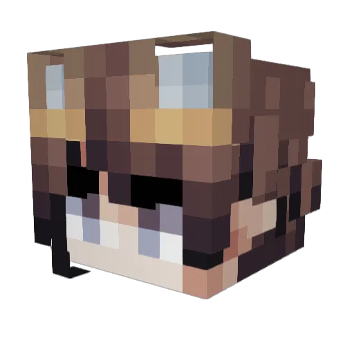 potter1231 Minecraft avatar head, 3D render