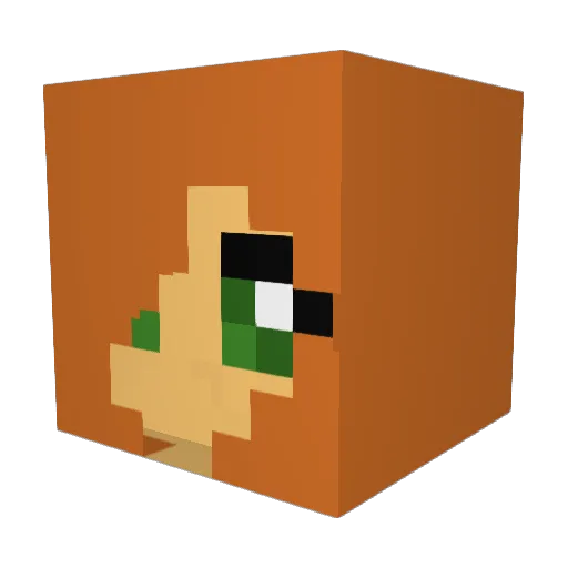 potter678 Minecraft avatar head, 3D render