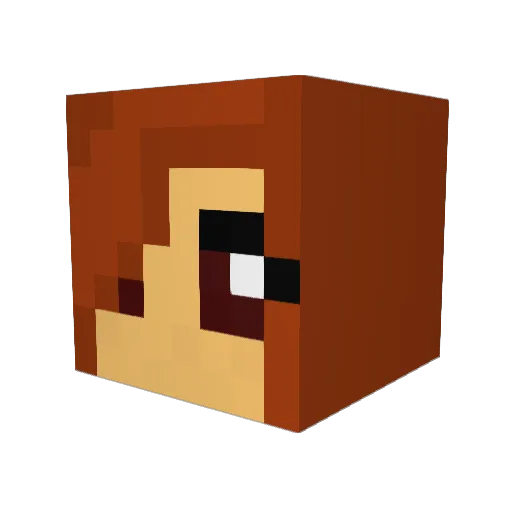 potter_head123 Minecraft avatar head, 3D render