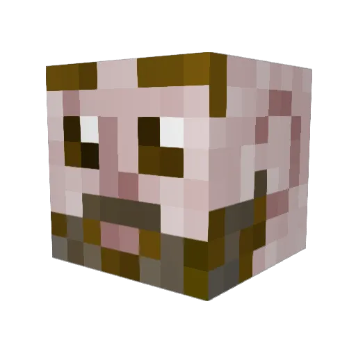 potters1 Minecraft avatar head, 3D render
