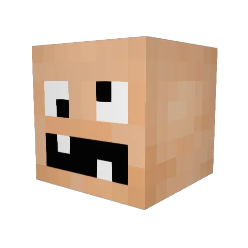potterstink Minecraft avatar head, 3D render