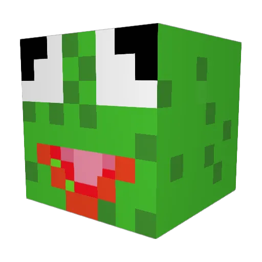potterx32 Minecraft avatar head, 3D render