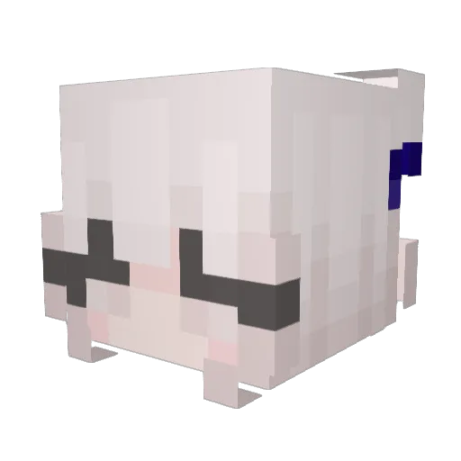 potthe Minecraft avatar head, 3D render