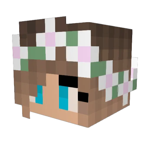 potza Minecraft avatar head, 3D render