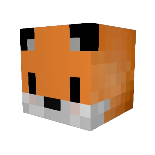 pouding1203 Minecraft avatar head, 3D render