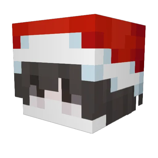 poulepykaant Minecraft avatar head, 3D render