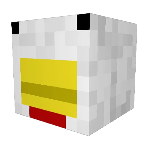 pouleto171 Minecraft avatar head, 3D render