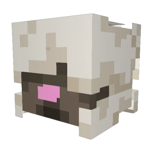 poundo Minecraft avatar head, 3D render