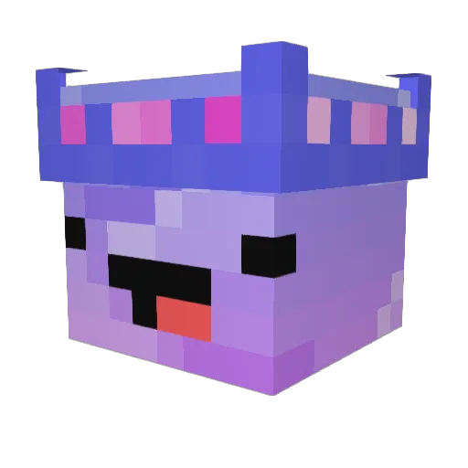 pounty Minecraft avatar head, 3D render