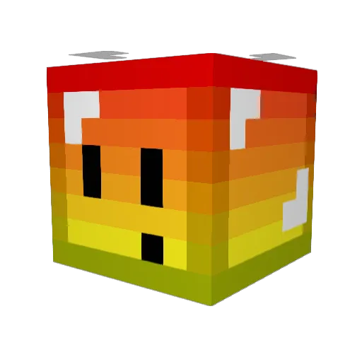 poupoupou6 Minecraft avatar head, 3D render