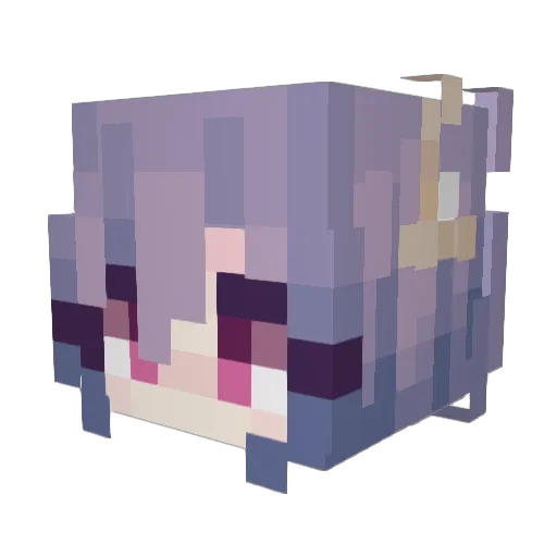 pour999 Minecraft avatar head, 3D render
