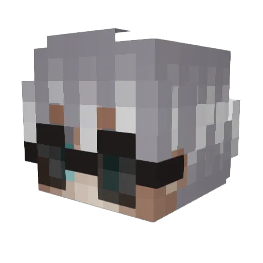 poutre2bamako Minecraft avatar head, 3D render