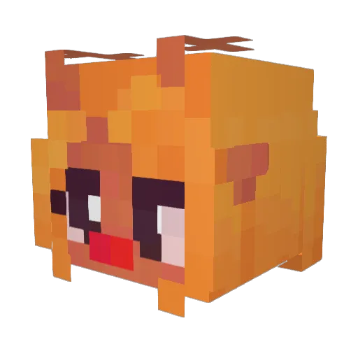 pouytrfge8 Minecraft avatar head, 3D render