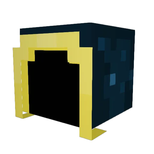 pow_888 Minecraft avatar head, 3D render