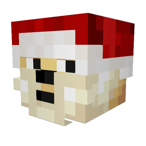 powdaman Minecraft avatar head, 3D render