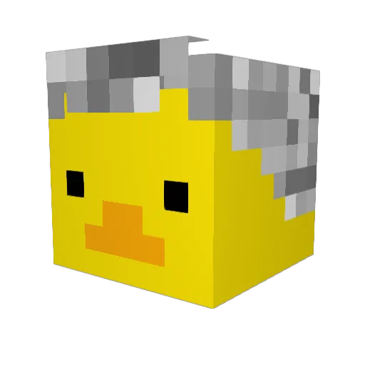 power2614 Minecraft avatar head, 3D render