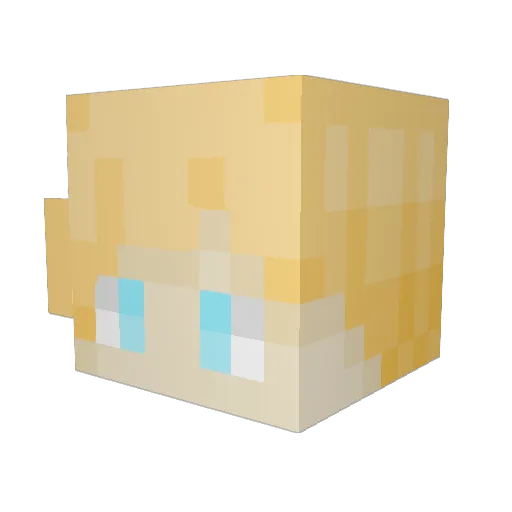 powerdude213 Minecraft avatar head, 3D render