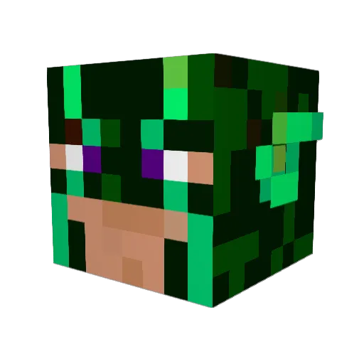 powerghost123 Minecraft avatar head, 3D render