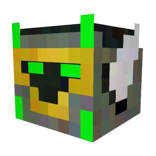 powerjasper Minecraft avatar head, 3D render