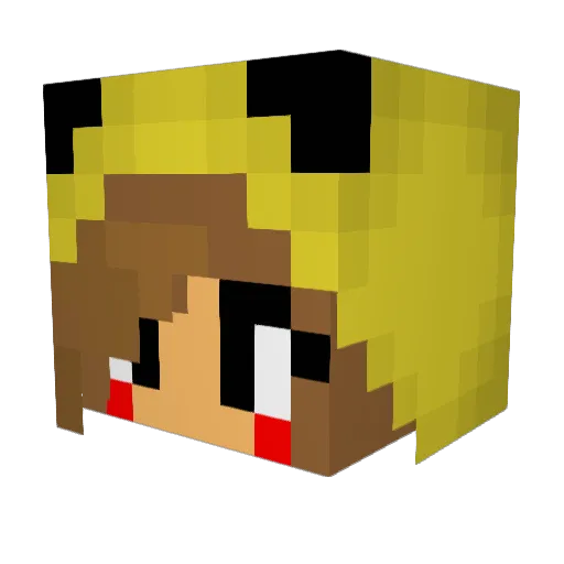 powermaster66 Minecraft avatar head, 3D render