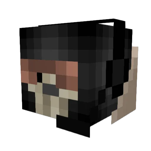 powerofthedogs Minecraft avatar head, 3D render