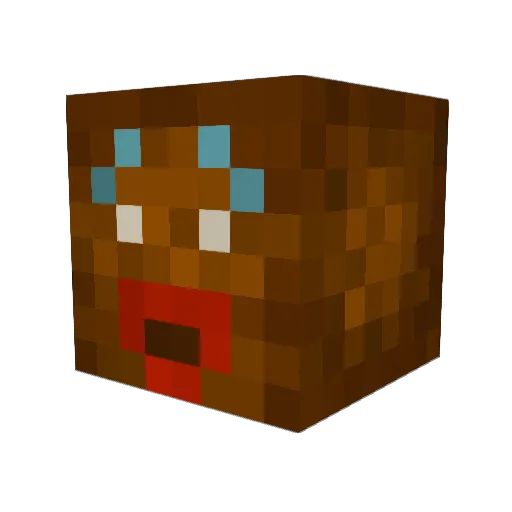 powerpony Minecraft avatar head, 3D render