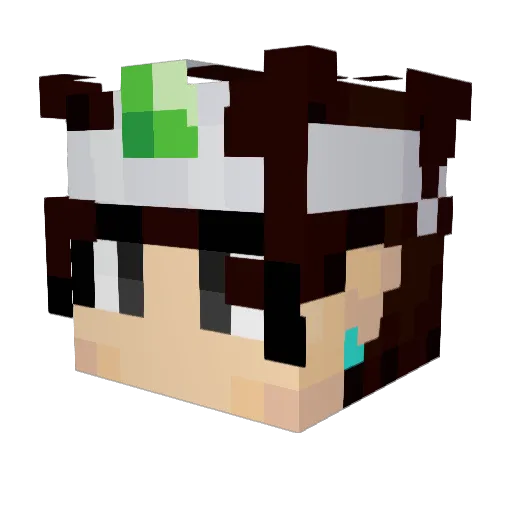 poweruser12 Minecraft avatar head, 3D render