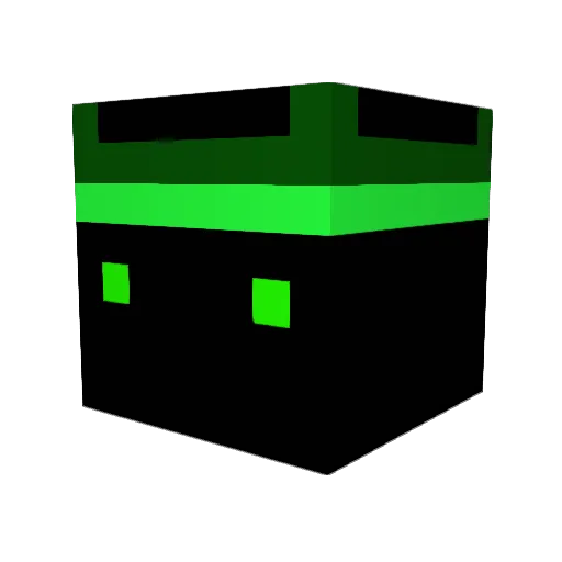 powka Minecraft avatar head, 3D render