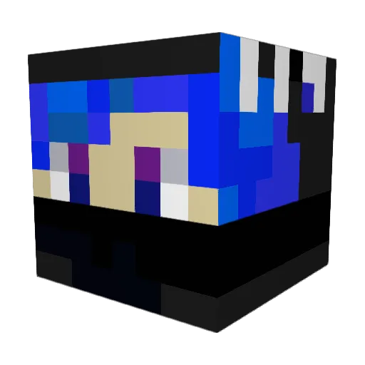 pown_pown Minecraft avatar head, 3D render