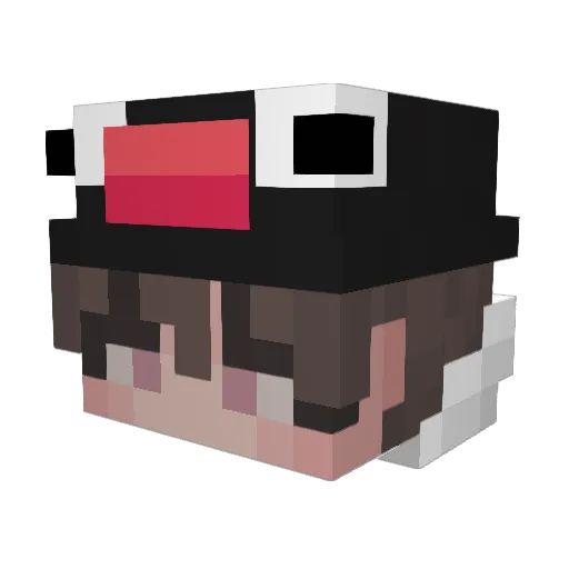 powoy Minecraft avatar head, 3D render