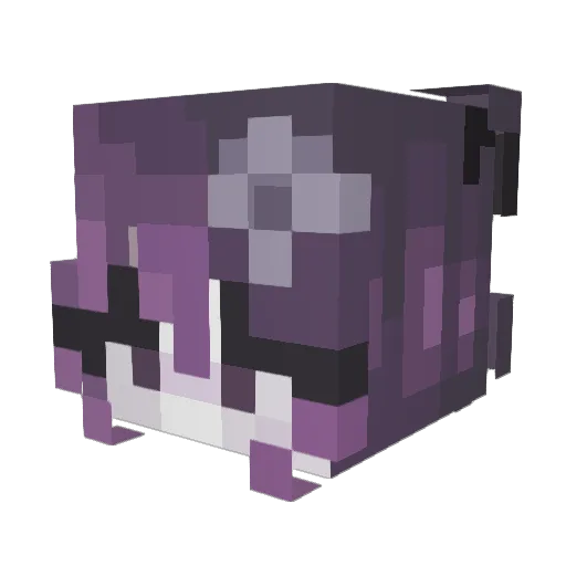 powpowpie Minecraft avatar head, 3D render