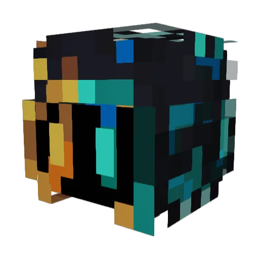 poyamir Minecraft avatar head, 3D render