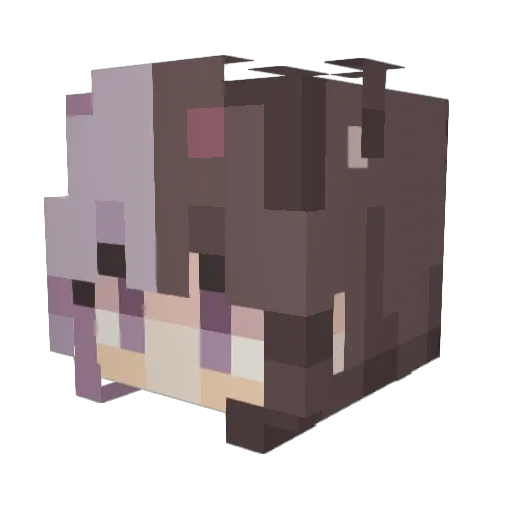 poyo0302 Minecraft avatar head, 3D render