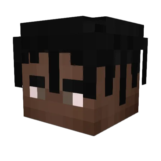 poyozz Minecraft avatar head, 3D render