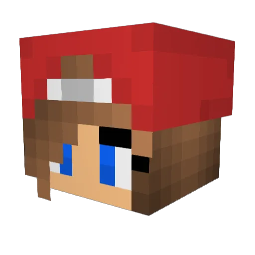 pozedaloud07 Minecraft avatar head, 3D render