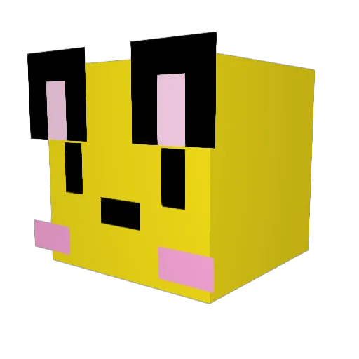 pozer87 Minecraft avatar head, 3D render