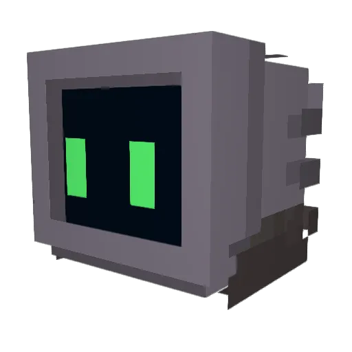 pp126pp Minecraft avatar head, 3D render