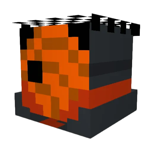 ppJax5 Minecraft avatar head, 3D render
