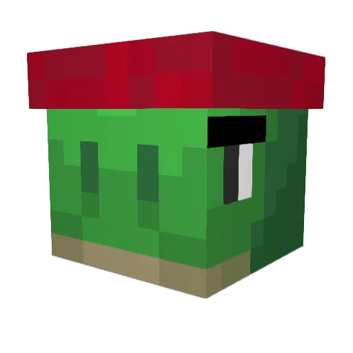 ppOblivion Minecraft avatar head, 3D render