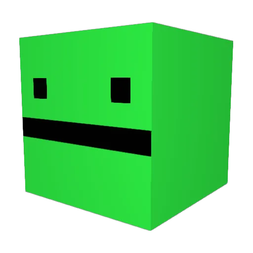 ppaattaa Minecraft avatar head, 3D render