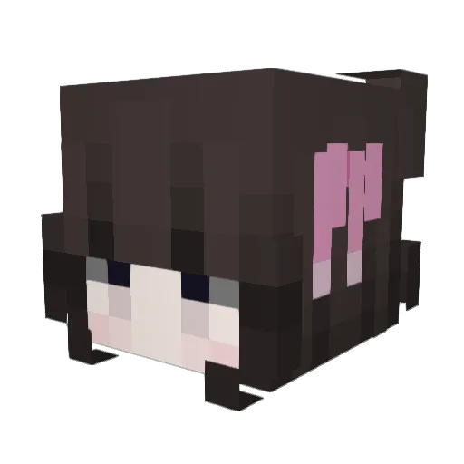 ppabam Minecraft avatar head, 3D render