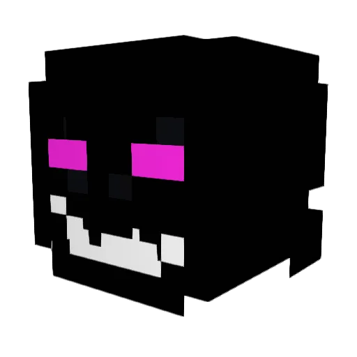 ppakse Minecraft avatar head, 3D render