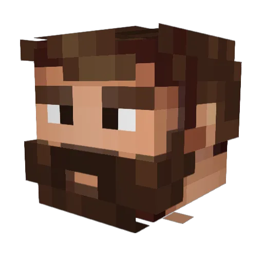 ppalomaa Minecraft avatar head, 3D render